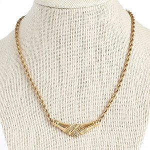 Vintage Givenchy Necklace, Vintage Gold Plated Necklace